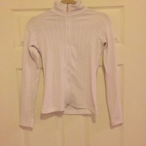 Lucy white golf or tennis zip up jacket